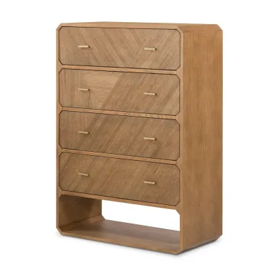 Caspian 4-Drawer Dresser Natural Ash