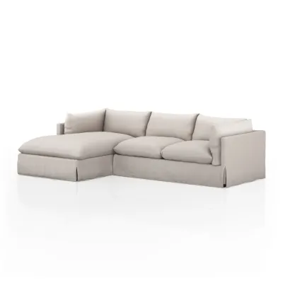 Habitat 2 Piece Left Arm Facing Sectional 115'' Moon