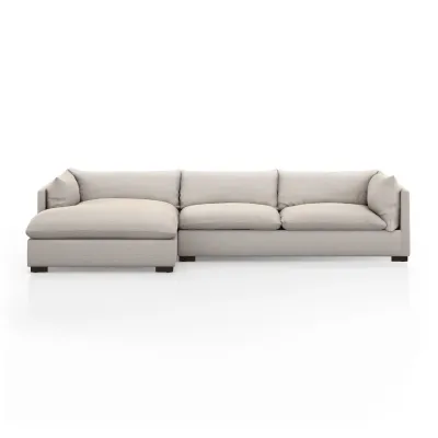 Westwood 2 Pieces Left Arm Facing Sectional 131" Moon