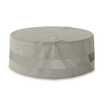 Weatherproof Outdoor Round Coffee Table Cover Baron Grey Small