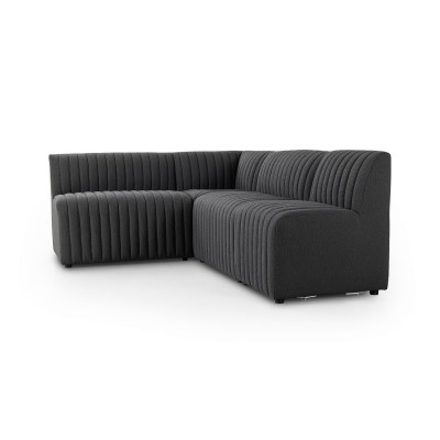 Augustine Din Banquette Lshp 91.5 Charcoal