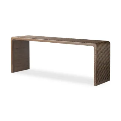 Leo Console Table Rustic Grey