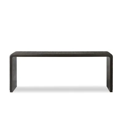 Leo Console Table Smoked Black