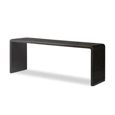 Leo Console Table Smoked Black