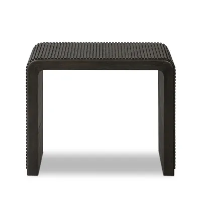 Leo End Table Smoked Black Smoke Black