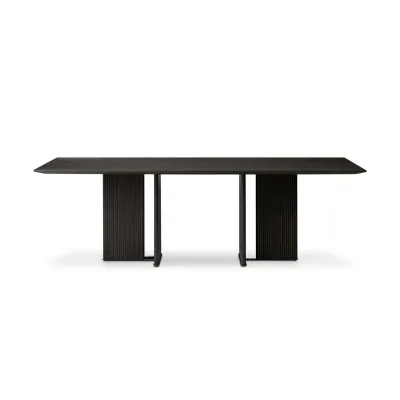 Leo Dining Table Smoked Black