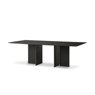 Leo Dining Table Smoked Black