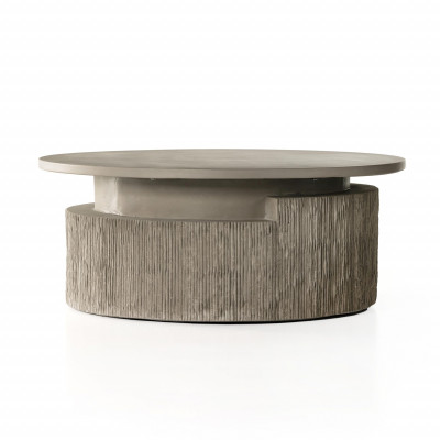 Huron Outdoor Coffee Table Textured Flint