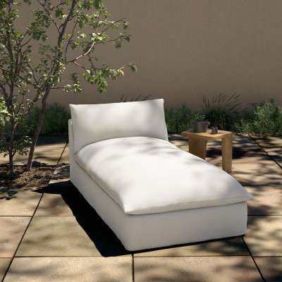 Grant Outdoor Chaise Piece Faye Cream