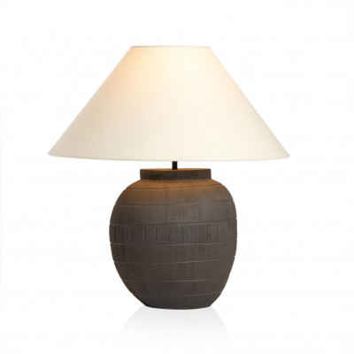 Muji Table Lamp Textured Matte Black