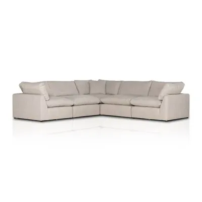 Stevie 5 pc Sectional Left Facing Gibson Wheat