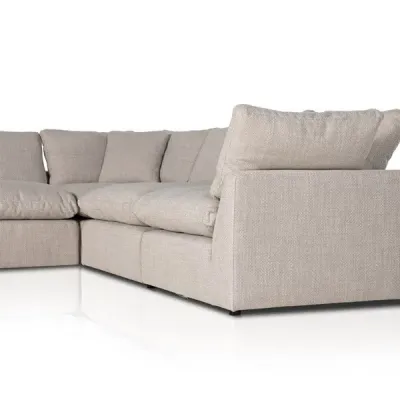 Stevie 5 pc Sectional Left Facing Gibson Wheat