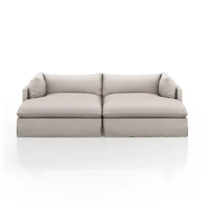 Habitat Double Chaise Sectional 102'' Moon