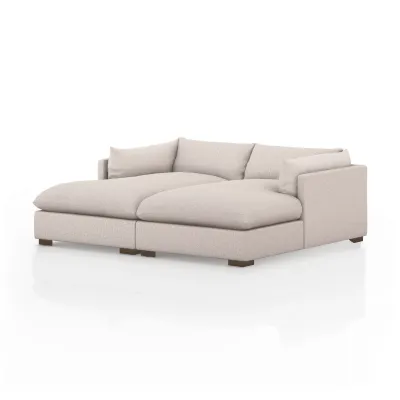 Westwood Double Chaise Sectional 87” Pebble