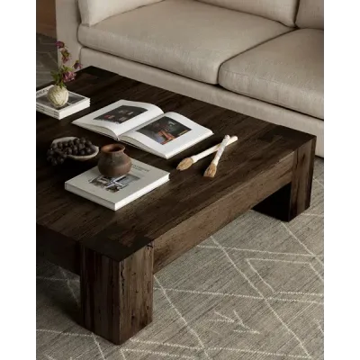 Abaso Coffee Table Ebony Rustic