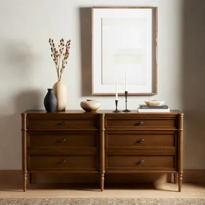 Toulouse 6-Drawer Dresser Toasted Oak