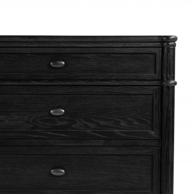 Toulouse 6 Drawer Dresser Distressed Black