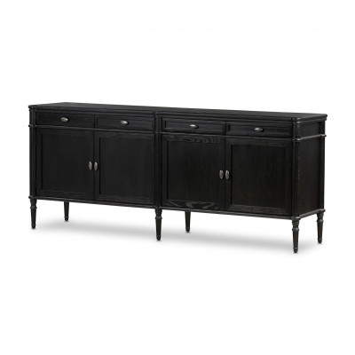 Toulouse Sideboard Distressed Black Oak