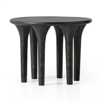 Kelden End Table Raw Black