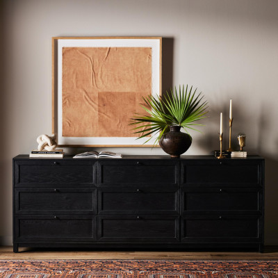 Millie 9 Drawer Dresser Drifted Matte Black