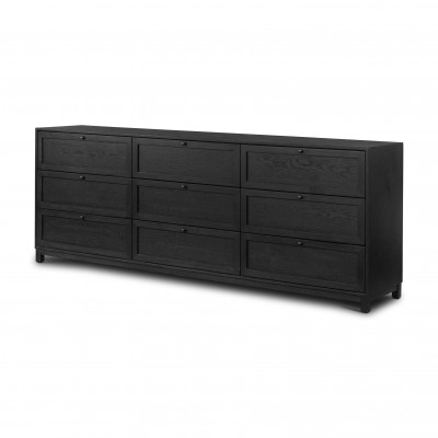 Millie 9 Drawer Dresser Drifted Matte Black