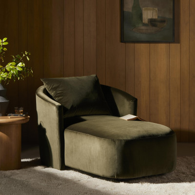 Farrah Chaise Lounge Surrey Olive