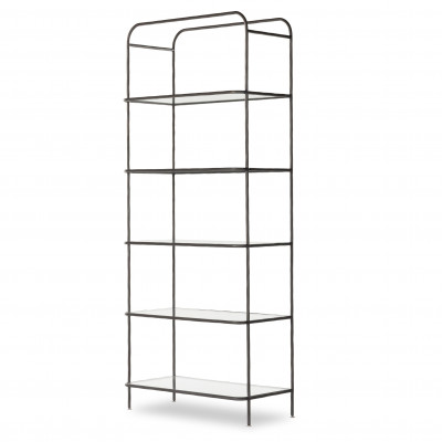 Swinton Bookcase Hammered Gunmetal