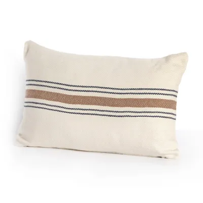 Dashel Long Stripe Outdoor Pillow Cover 16" x 24"