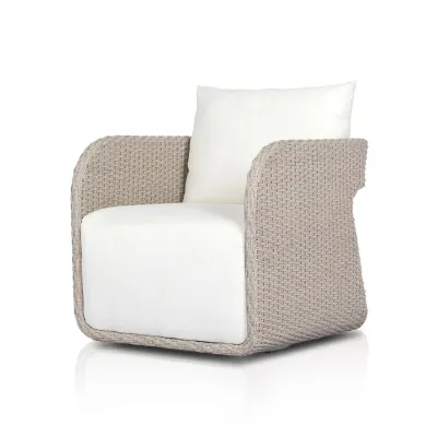 Geneva Outdoor Swivel Chair Arashi Salt