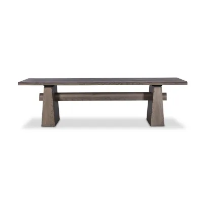 Malmo Dining Table 108" Aged Natural Oak Veneer