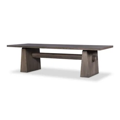 Malmo Dining Table 108" Aged Natural Oak Veneer