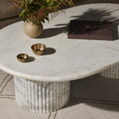 Oranda Coffee Table Polished White