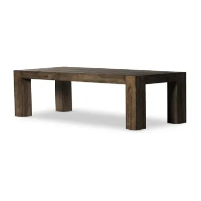 Abaso Dining Table 108" Ebony Rustic