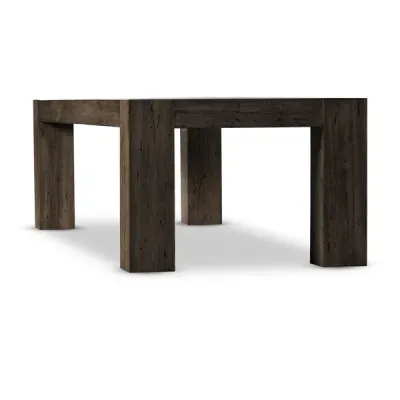 Abaso Dining Table 108" Ebony Rustic