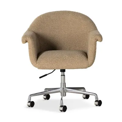 Suerte Desk Chair Sheepskin Camel