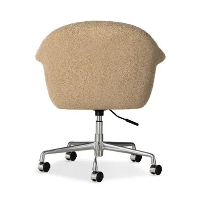 Suerte Desk Chair Sheepskin Camel