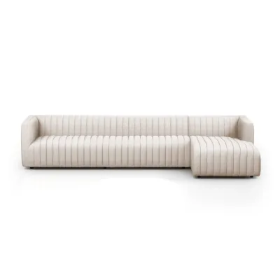 Augustine 2 Pc Sectional W Right Arm Facing Chaise 126 Dove