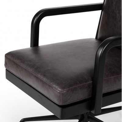 Lacey Desk Chair Brushed Ebony