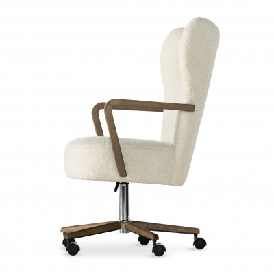 Melrose Desk Chair Sheepskin Natural
