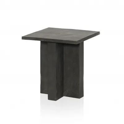 Terrell Outdoor End Table Aged Grey