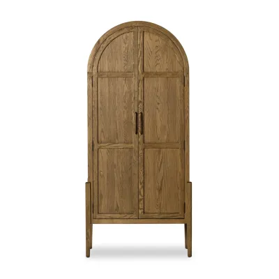 Tolle Panel Door Cabinet Drifted Oak Solid