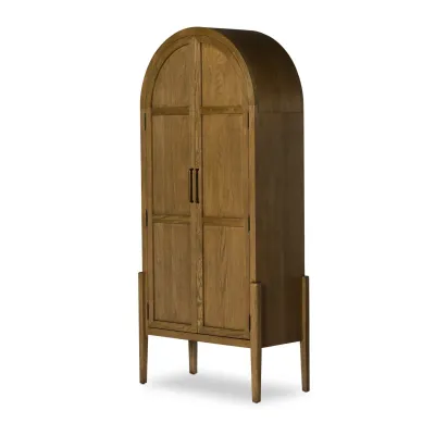 Tolle Panel Door Cabinet Drifted Oak Solid