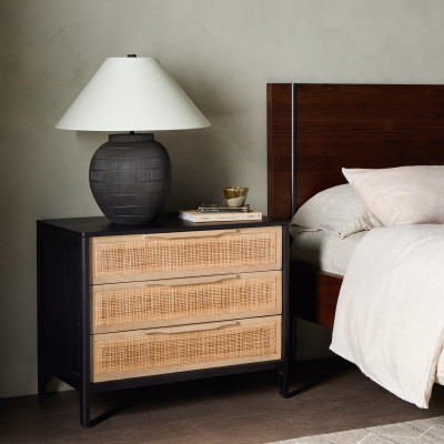 Sydney Large Nightstand Black Wash