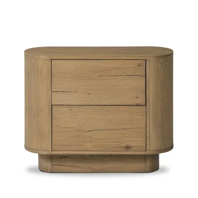 Paden Nightstand Worn Oak Veneer Worn Oak