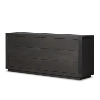 Warby 6-Drawer Dresser Worn Black Veneer