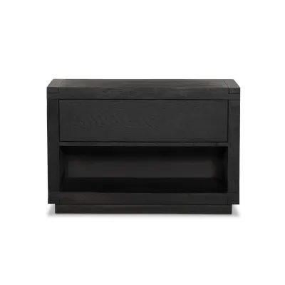 Warby Nightstand Worn Black Veneer