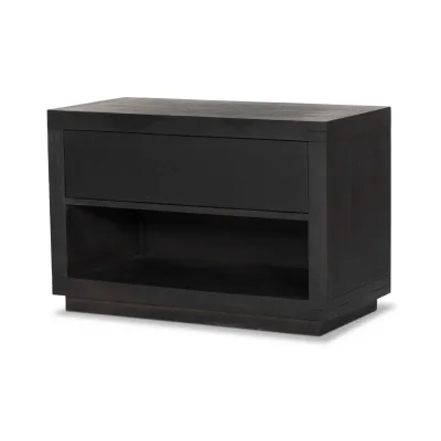 Warby Nightstand Worn Black Veneer