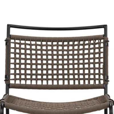 Wharton Outdoor Dining Chair Satin Black