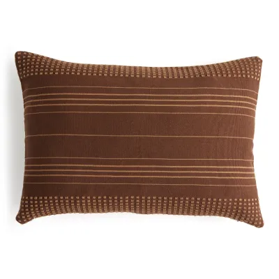 Handwoven Cancuc Pillow Taupe Cotton