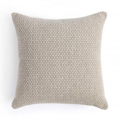 Leather Tie Classic Pillow Oatmeal 20x20